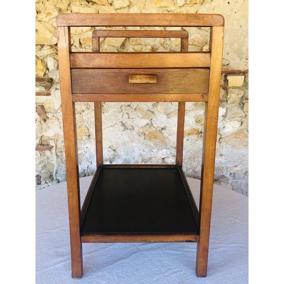 Image 1 of Chariot de bar vintage en noyer 1950