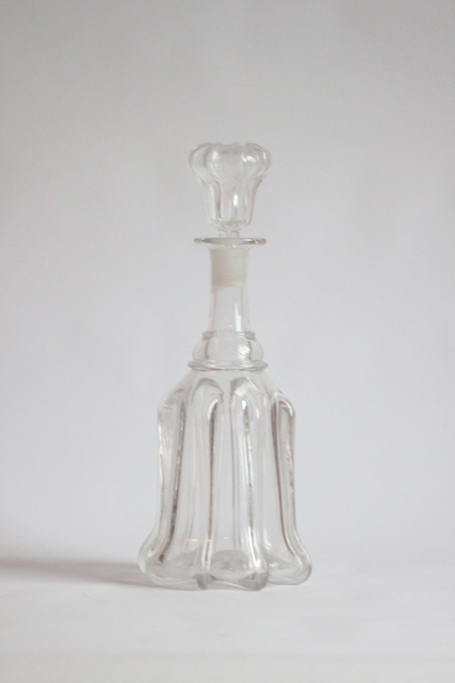 Carafe à décanter victorienne en verre, Uk 1850S