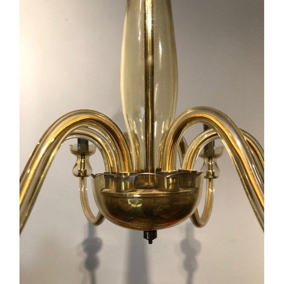 Image 1 of Paire de lustres en cristal de Murano, 1970