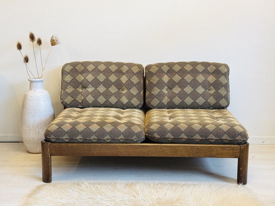 Image 1 of Banc de salon vintage design à deux places 1970