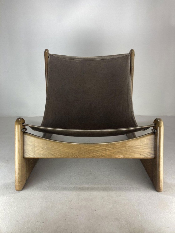 Image 1 of Chaise basse Lounge Relax en bouclé par Carl Straub, 1970S