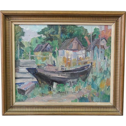 Lithographie vintage de Karl Enock Ohlsson, Danemark 1949