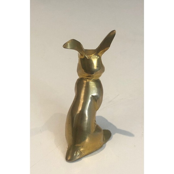 Image 1 of Sculpture de lapin vintage en laiton, France 1970