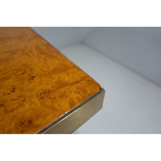 Image 1 of Table de salle à manger du Mid Century en loupe de frêne, Italie