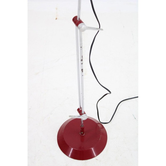 Image 1 of Lampadaire réglable rouge vintage, Tchécoslovaquie 1970