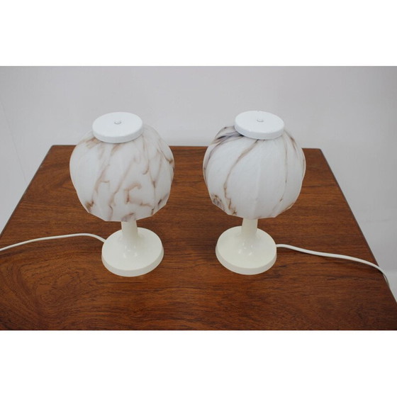 Image 1 of Paire de lampes de table vintage, Tchécoslovaquie 1970