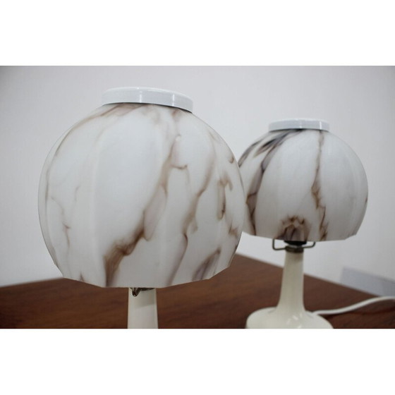 Image 1 of Paire de lampes de table vintage, Tchécoslovaquie 1970
