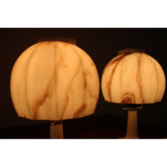 Image 1 of Paire de lampes de table vintage, Tchécoslovaquie 1970