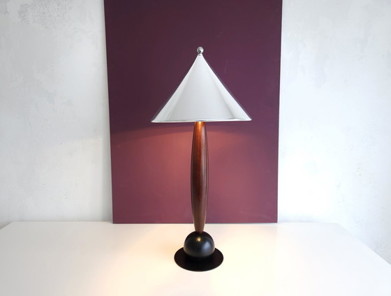 Image 1 of Lampe à poser vintage avec abat-jour en aluminium