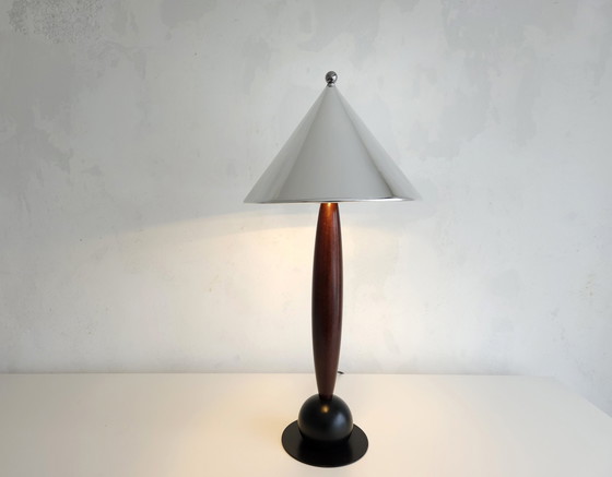 Image 1 of Lampe à poser vintage avec abat-jour en aluminium