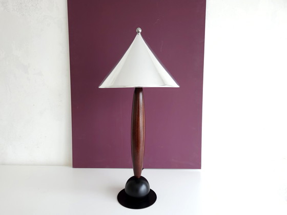 Image 1 of Lampe à poser vintage avec abat-jour en aluminium