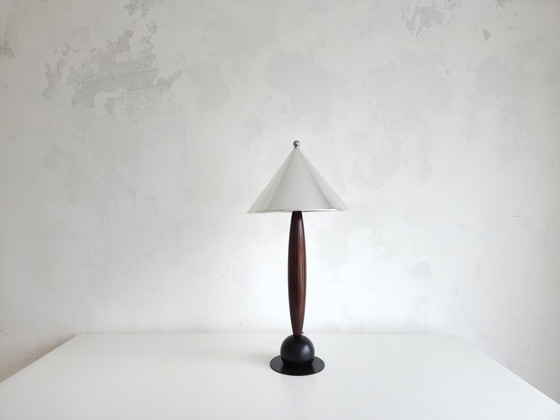 Image 1 of Lampe à poser vintage avec abat-jour en aluminium