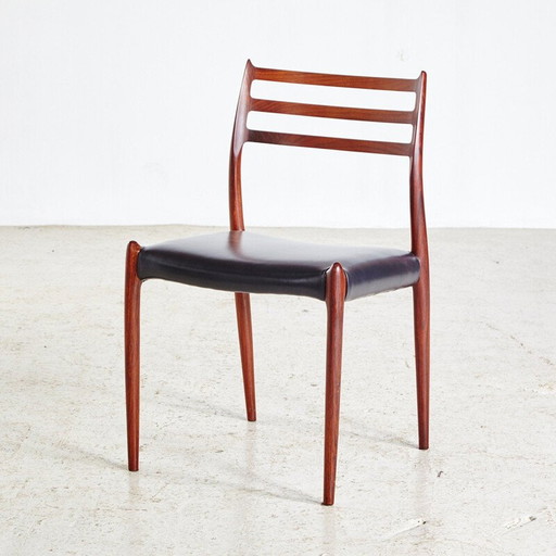 Ensemble de 4 chaises de salle à manger modèle 78 par Niels O. Moller pour J.L. Moller 1960s