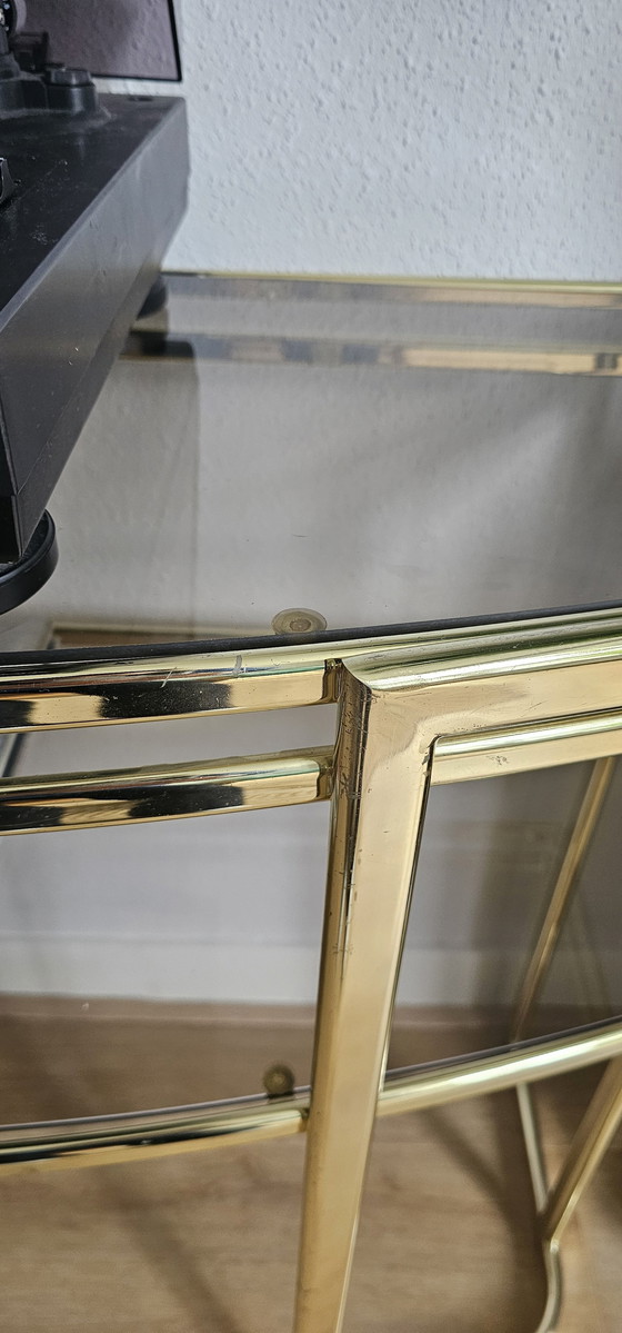 Image 1 of Table console vintage dorée