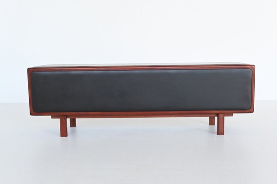 Image 1 of Buffet | Crédence | Bois de rose | Cuir | Mid Century