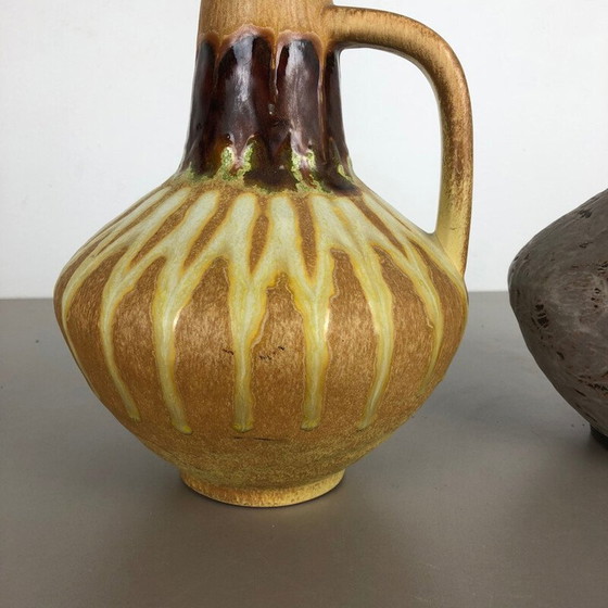 Image 1 of Paire de 2 vases en céramique vintage par Heinz Siery pour Carstens Tonnieshof, Allemagne 1970