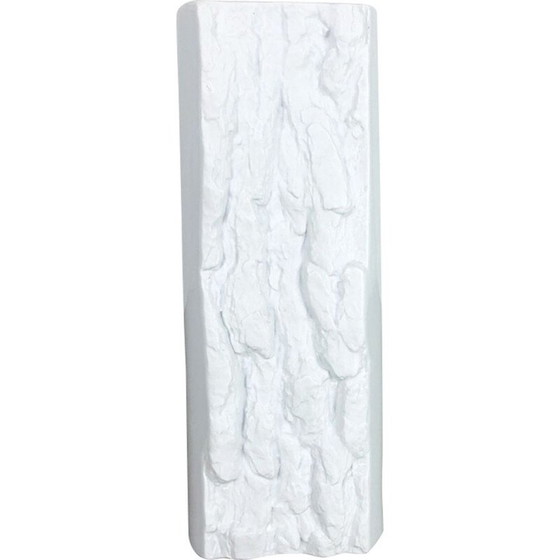 Image 1 of Vase vintage en porcelaine blanche op art pour Bareuther, Allemagne 1970