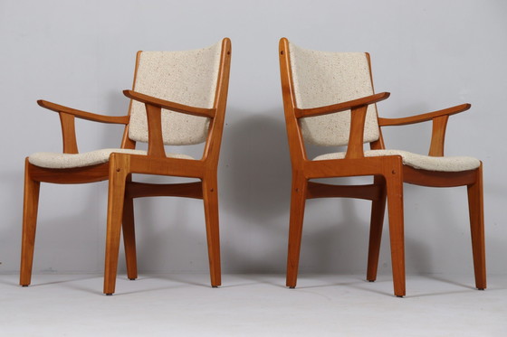 Image 1 of Lot de 2 Fauteuils/chaises à accoudoirs en teck de Johannes Andersen