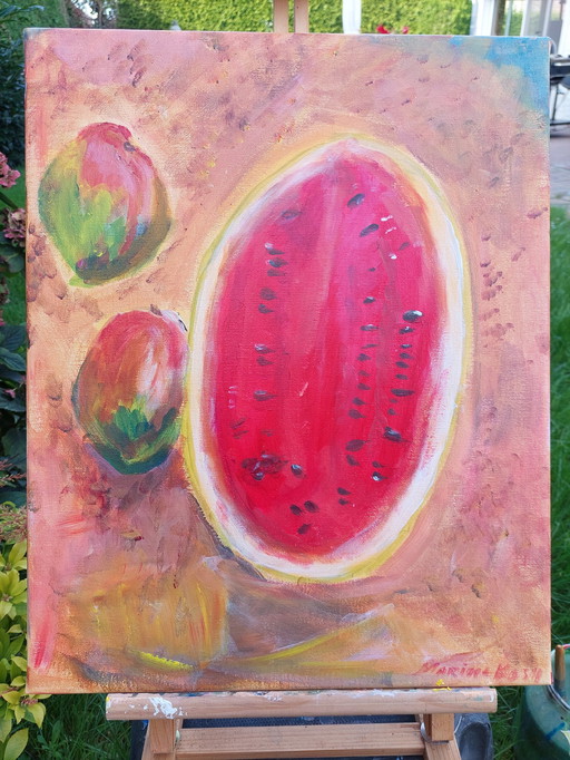Peinture acrylique originale 50X60 Cm
