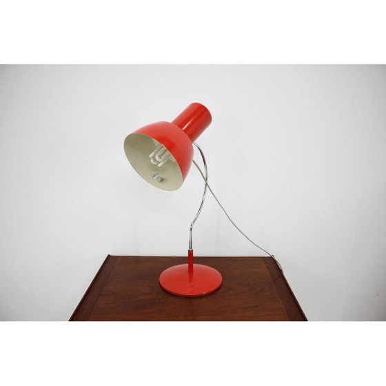 Image 1 of Lampe de table rouge vintage Napako, 1960