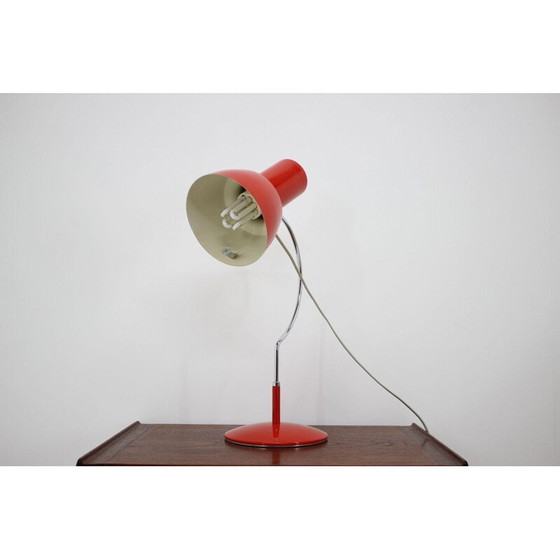 Image 1 of Lampe de table rouge vintage Napako, 1960