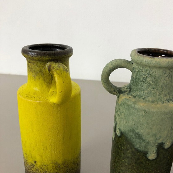 Image 1 of Ensemble de 4 vases en céramique de Scheurich, Allemagne 1970