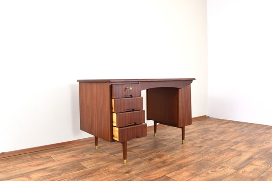 Image 1 of Bureau norvégien en teck du Mid Century, modèle 44, de Brødrene Jåtogs Møbelfabrikk, années 1950.