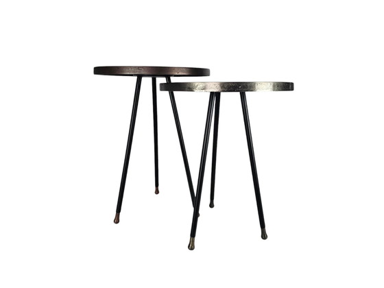 Image 1 of Dutchbone - Tables d'appoint (2) Série 'Alim' - Aluminium - Métal