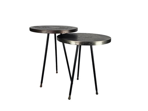 Dutchbone - Tables d'appoint (2) Série 'Alim' - Aluminium - Métal