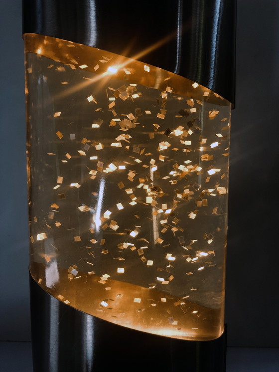 Image 1 of Lampe à Paillettes Vintage • Glitter Lamp • Space Age • 1970