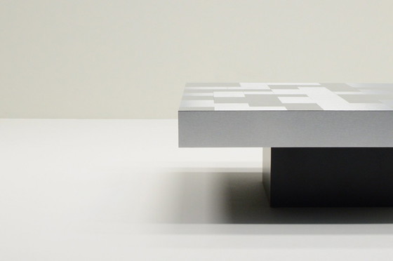 Image 1 of Table basse en aluminium brossé, 1970S Europe.