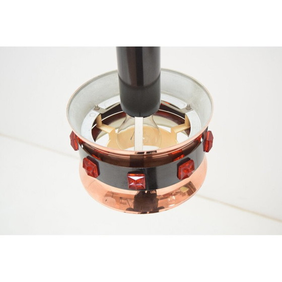 Image 1 of Lampe suspendue vintage en plastique Danemark 1970