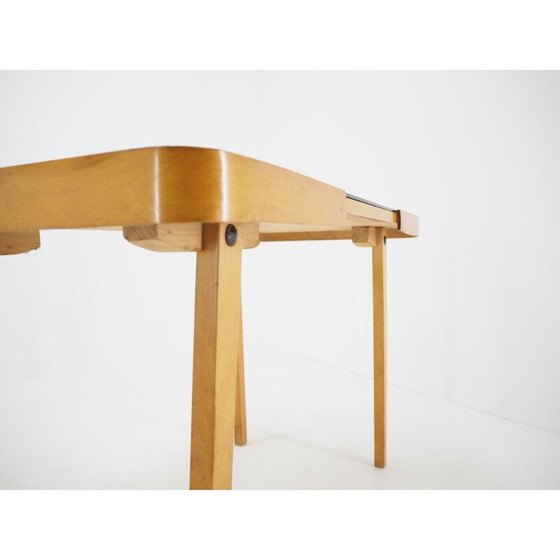 Image 1 of Table de conférence vintage en verre Opaxite par Jiří Jiroutek pour Interier Praha, 1960.