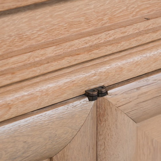 Image 1 of Buffet vintage en chêne blond de style déco français, années 1940