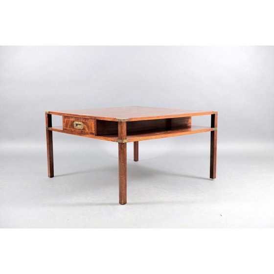 Image 1 of Table basse vintage en bois de teck pour fumer, Danemark 1960