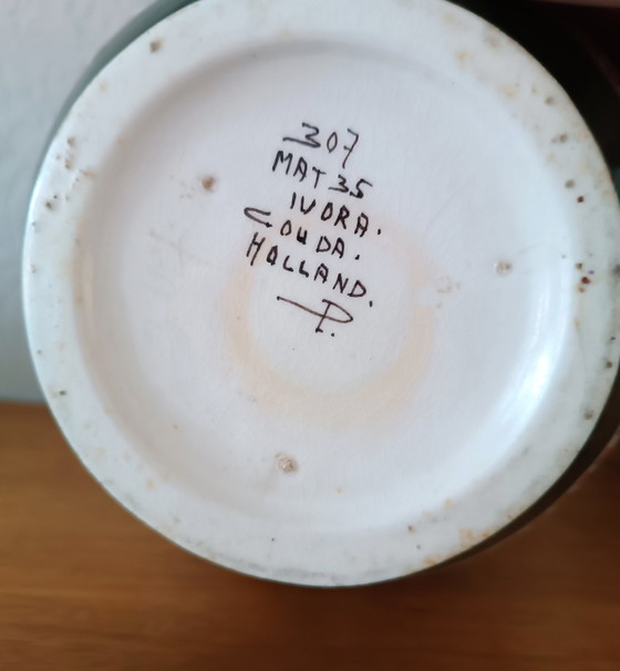 Image 1 of Plateel Gouda Holland Ivora vase