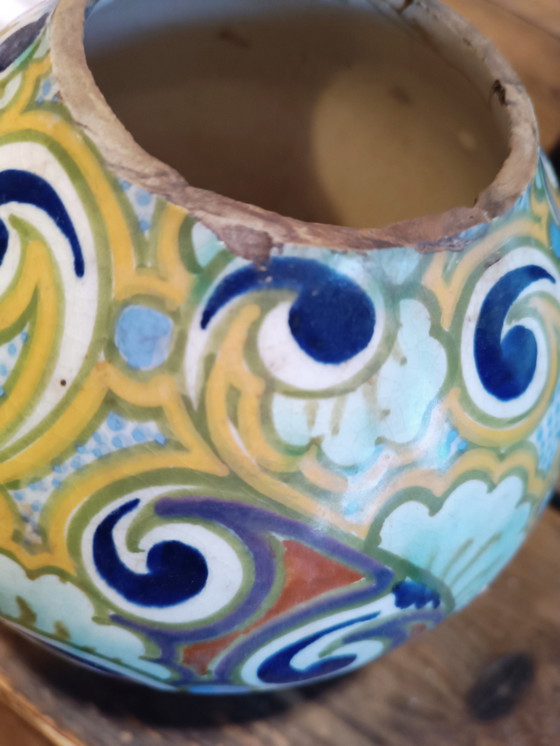 Image 1 of Plateel Gouda Holland Ivora vase