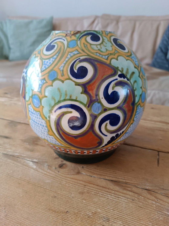 Image 1 of Plateel Gouda Holland Ivora vase