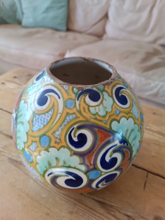Image 1 of Plateel Gouda Holland Ivora vase