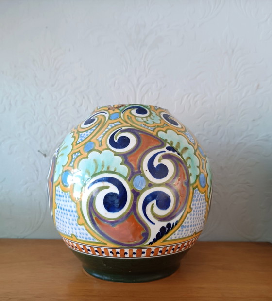 Image 1 of Plateel Gouda Holland Ivora vase