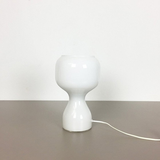 Image 1 of Lampe de bureau vintage en verre soufflé, Suède 1970