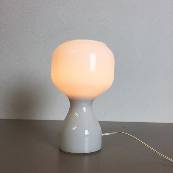 Image 1 of Lampe de bureau vintage en verre soufflé, Suède 1970