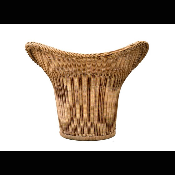 Image 1 of Fauteuil vintage en osier E20 par Egon Eiermann pour Heinrich Murmann