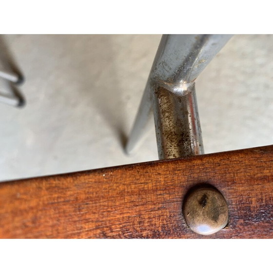 Image 1 of Ensemble de 6 fauteuils vintage en bois et métal, 1960