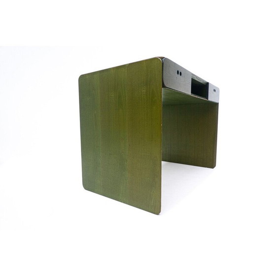 Image 1 of Bureau en bois vert du milieu du siècle par Derk Jan de Vries, Pays-Bas années 1960