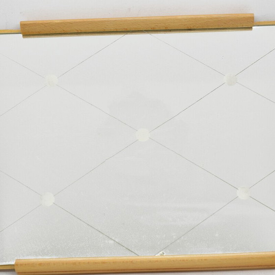 Image 1 of Ensemble de 6 verres vintage avec plateau en miroir, Allemagne 1960s