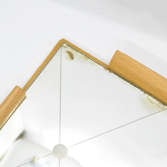 Image 1 of Ensemble de 6 verres vintage avec plateau en miroir, Allemagne 1960s