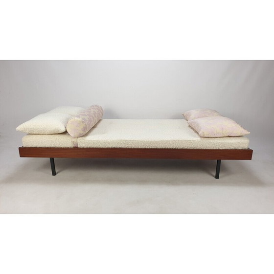 Image 1 of Lit de jour vintage en teck avec coussins Dedar, Pays-Bas 1960s