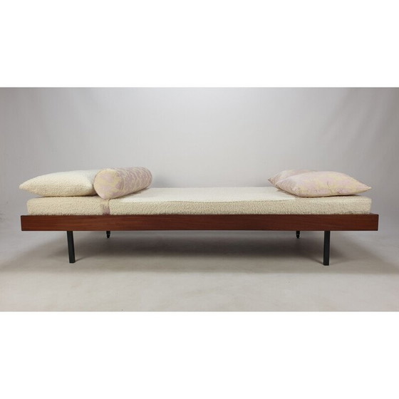 Image 1 of Lit de jour vintage en teck avec coussins Dedar, Pays-Bas 1960s