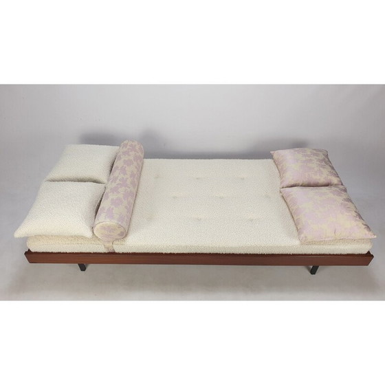 Image 1 of Lit de jour vintage en teck avec coussins Dedar, Pays-Bas 1960s